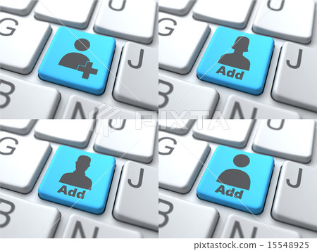 Add Concept - Blue Button on Keyboard. Add Concept - Blue Button on Keyboard. 15548925