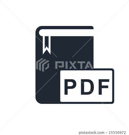 book format pdf icon - Stock Illustration [15550972] - PIXTA