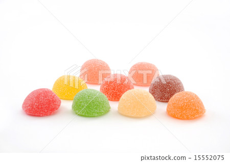 Colorful jelly Candy's sweets White background 15552075