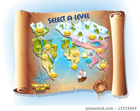 Map of treasure hunting 15553954