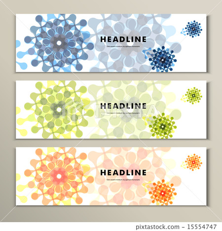 Set for design in molecules abstract style 15554747