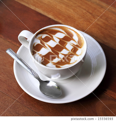 Cup of latte coffee Cup of latte coffee 15556593