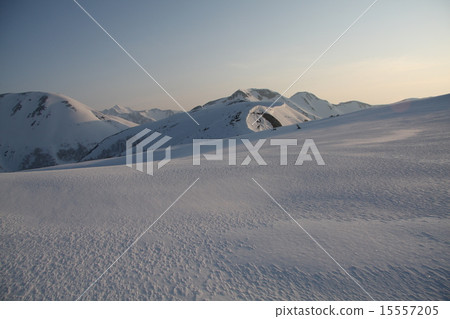 Northern Alps Doltake near the snow wind pattern 15557205