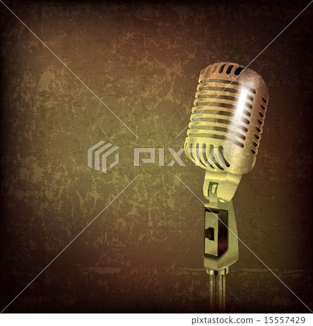 abstract music background with retro microphone abstract music background with retro microphone 15557429