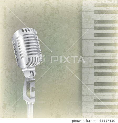 abstract music background with retro microphone abstract music background with retro microphone 15557430