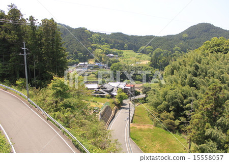 Scenery of village of Chihaya mouth in Kawachinagano-shi, Osaka prefecture 15558057