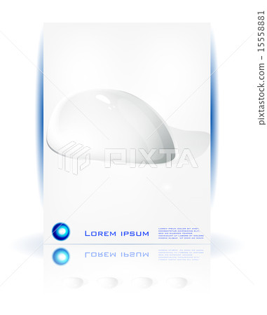 Vector abstract drops. Stripe blue circle Vector abstract drops. Stripe blue circle 15558881