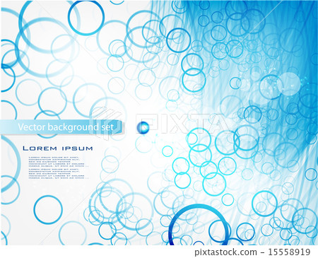 Vector abstract water and circle. blue 15558919