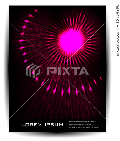 Vector abstract line and sun. Stripe Vector abstract line and sun. Stripe 15558986