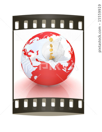Global Banking concept. The film strip 15559919