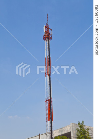 Mobile phone communication repeater antenna tower 15560092