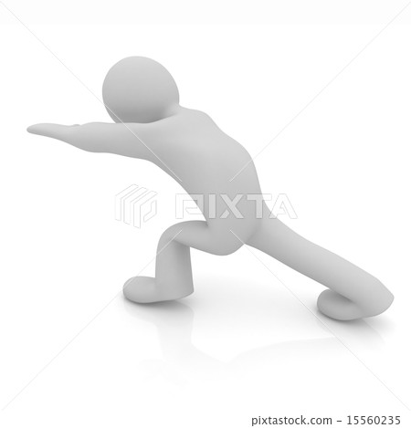 3d man isolated on white. Series 3d man isolated on white. Series 15560235