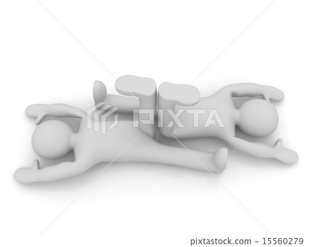 3d mans isolated on white. Series 15560279