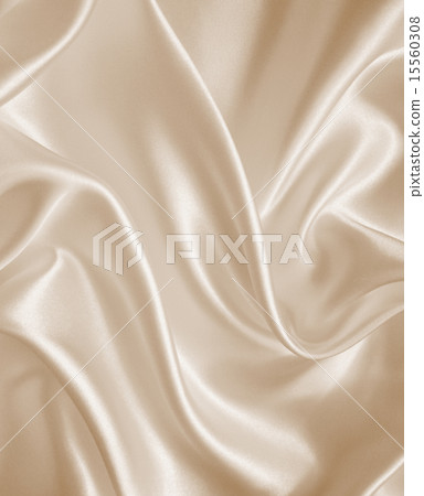 Smooth elegant golden silk or satin as background. 15560308