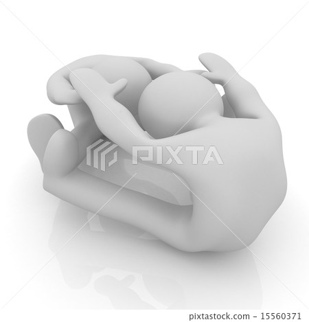 3d mans isolated on white. Series 15560371