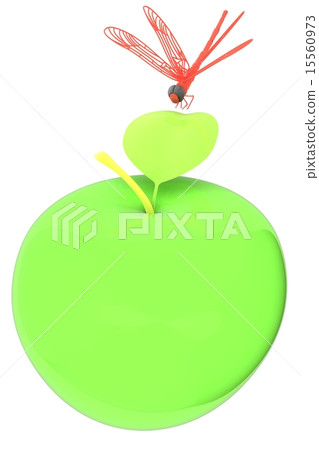 Dragonfly on apple 15560973