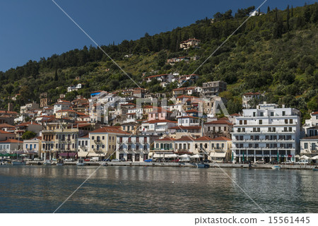 Boats in the harbor of Gytheio in Greece 15561445