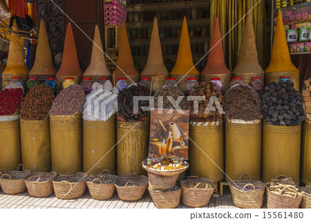 Spices in a Souk in Marrakesh Spices in a Souk in Marrakesh 15561480