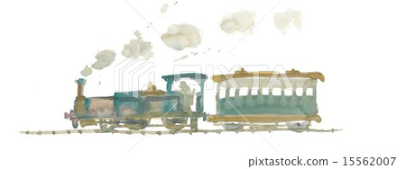 Illustration steam locomotive Illustration steam locomotive 15562007