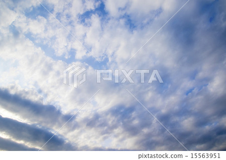 Blue sky and clouds Evening Blue sky and clouds Evening 15563951