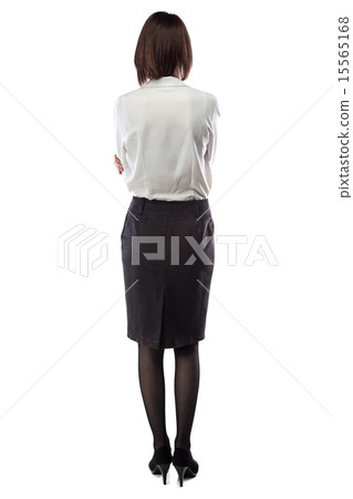 Woman in business clothes, arms crossed Woman in business clothes, arms crossed 15565168