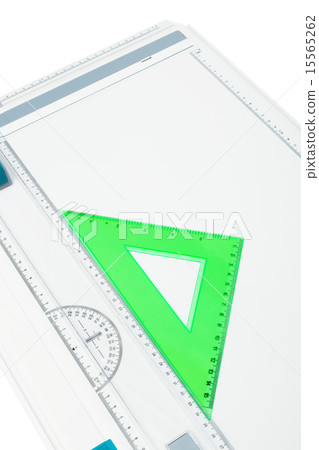drawing board with a triangle 15565262