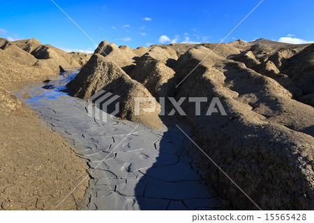 Mud Volcanoes in Buzau, Romania 15565428