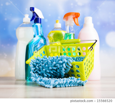 Group of assorted cleaning, home work colorful Group of assorted cleaning, home work colorful 15566520