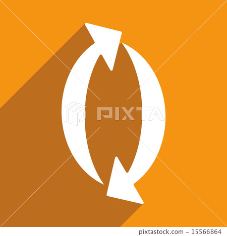 Flat with shadow icon and mobile applacation arrow 15566864