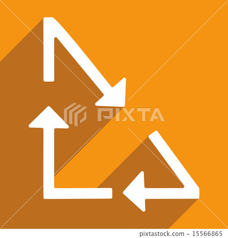 Flat with shadow icon and mobile applacation arrow Flat with shadow icon and mobile applacation arrow 15566865