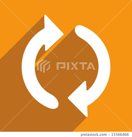 Flat with shadow icon and mobile applacation arrow Flat with shadow icon and mobile applacation arrow 15566866
