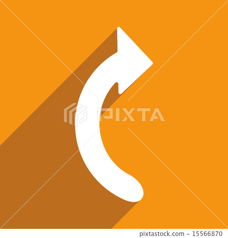 Flat with shadow icon and mobile applacation arrow Flat with shadow icon and mobile applacation arrow 15566870