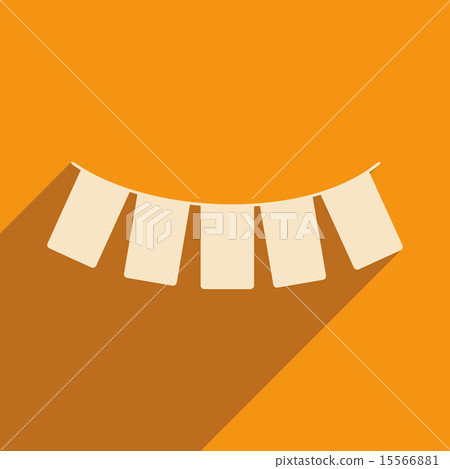Flat with shadow icon and mobile applacation garland Flat with shadow icon and mobile applacation garland 15566881