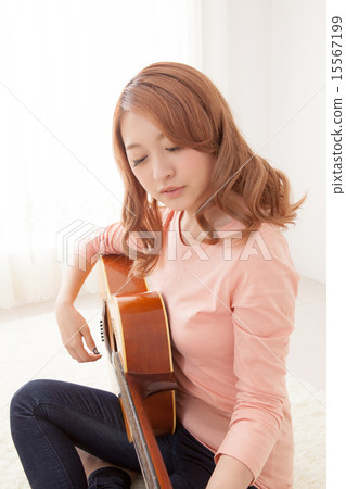 avocation, playing, stringed instrument 15567199