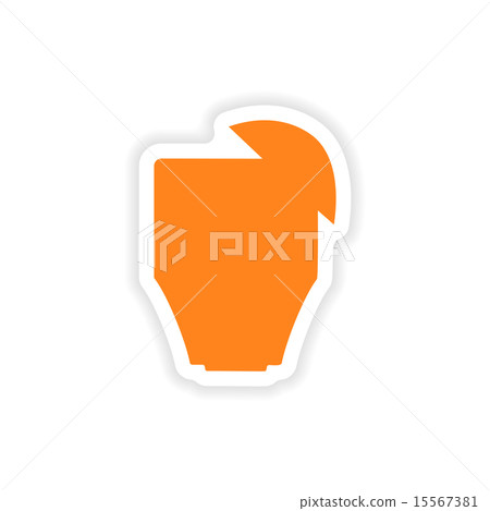 icon sticker realistic design on paper cocktail icon sticker realistic design on paper cocktail 15567381