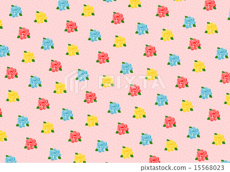 Rose flower pattern background material Rose flower pattern background material 15568023