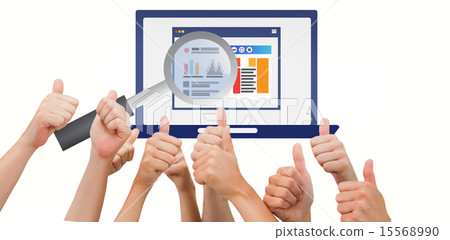 Composite image of group of hands giving thumbs up Composite image of group of hands giving thumbs up 15568990
