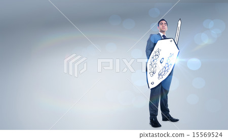Composite image of corporate warrior Composite image of corporate warrior 15569524