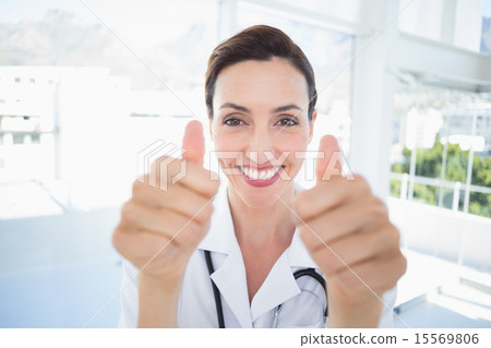 Smiling doctor looking at camera 15569806