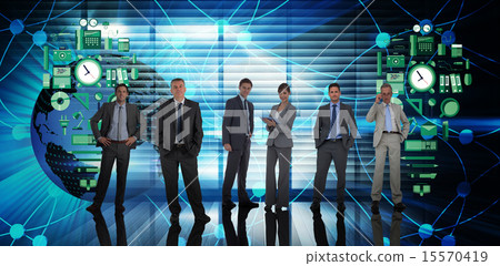 Composite image of business people Composite image of business people 15570419