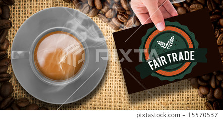 Composite image of hand showing card Composite image of hand showing card 15570537