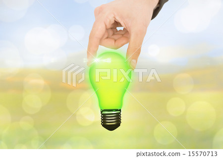 Composite image of businessman measuring something with his fing Composite image of businessman measuring something with his fing 15570713