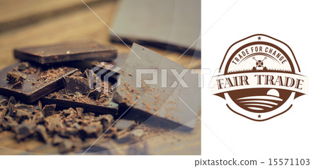 Composite image of fair trade graphic 15571103
