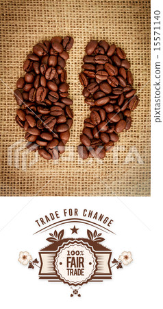 Composite image of fair trade graphic 15571140