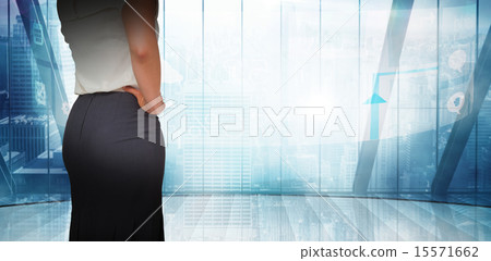 Composite image of businesswoman thinking Composite image of businesswoman thinking 15571662