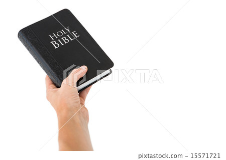 Hand holding bible 15571721