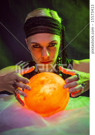 Fortune teller forecasting the future 15573413