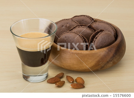 Coffee with macaroons 15576600