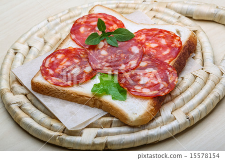 Salami sandwich Salami sandwich 15578154