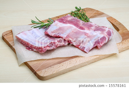 Raw pork ribs 15578161